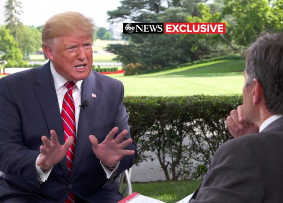 US President Donald Trump talked to ABC News