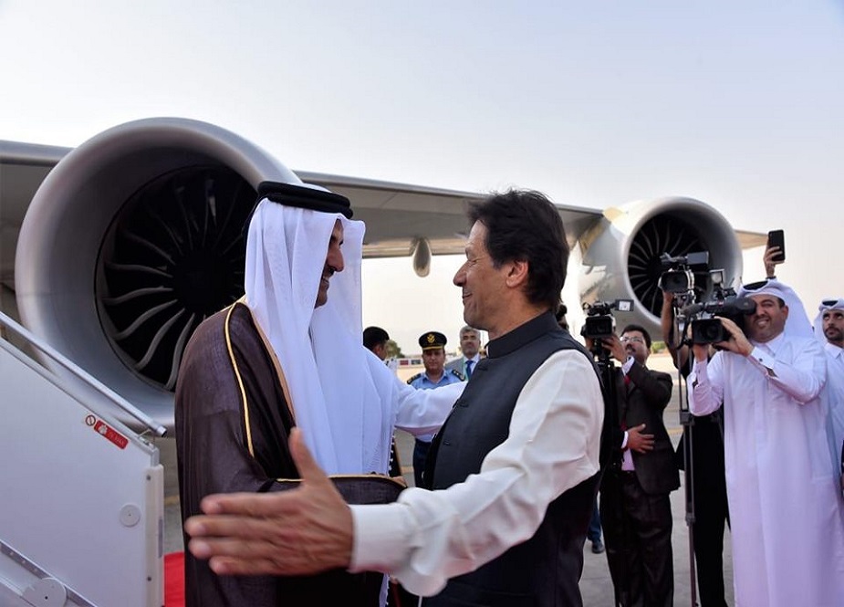 امیر قطر شیخ تمیم بن حمد الثانی کی اسلام آباد آمد اور استقبال کی تصاویر