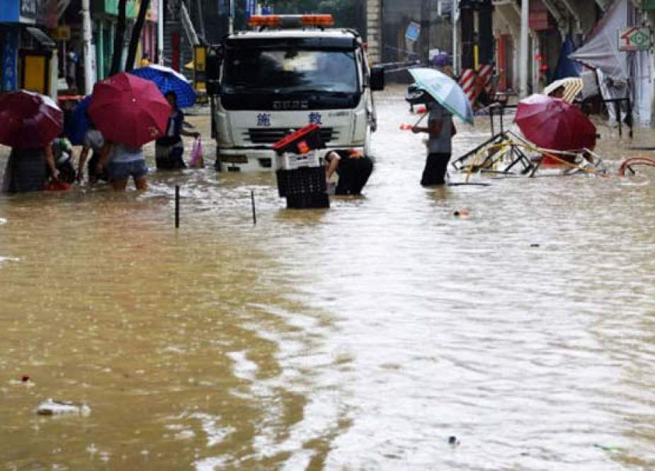 چین میں طوفانی بارشوں نے تباہی مچا دی