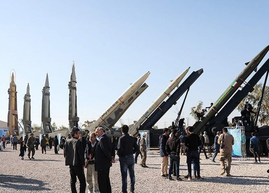 Iranians visit a weaponry and military equipment exhibition in the capital Tehran, on February 2, 2019. (Photo by AFP)