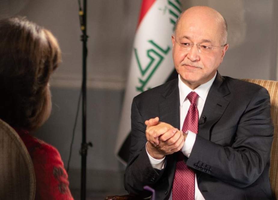 Iraqi President Barham Salih speaks with CNN during an interview aired on June 25, 209.