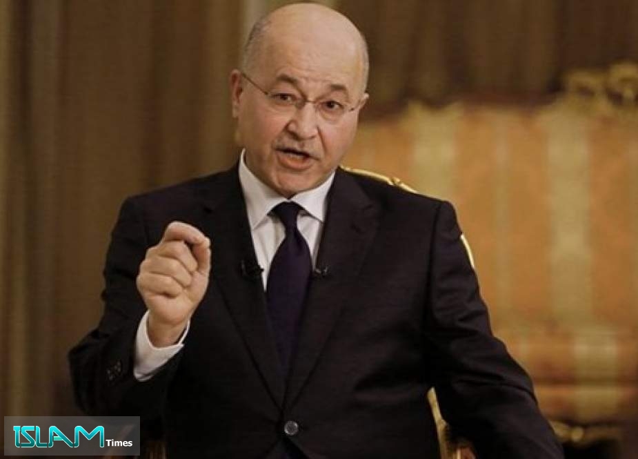 صالح: العراق يدعم إقامة دولة فلسطينية