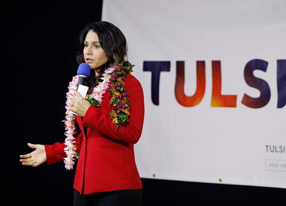US Rep. Tulsi Gabbard only candidate to end US wars
