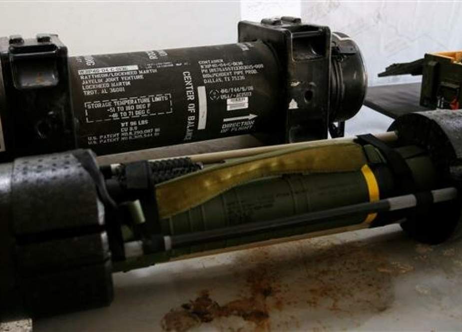 American Javelin anti-tank missiles confiscated from Khalifa Haftar group in Gharyan Tripoli, Libya.jpg