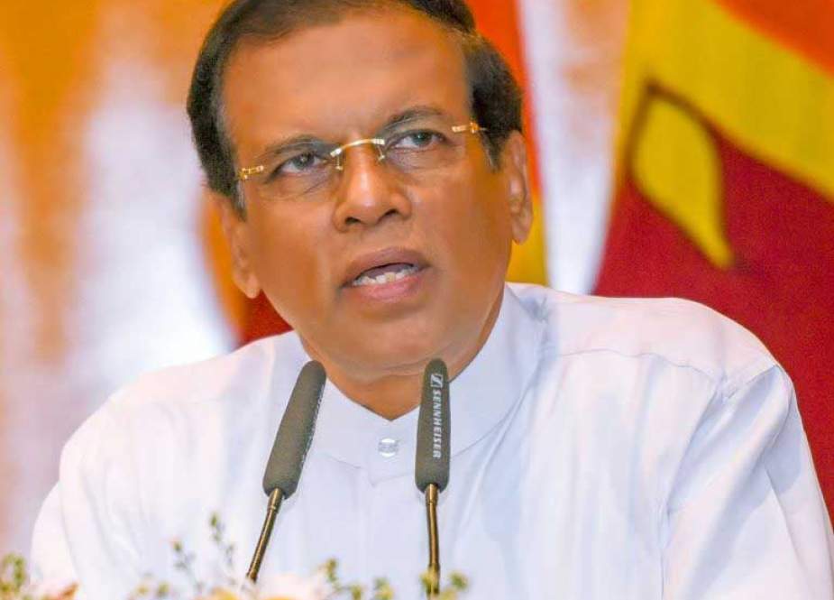 Sri Lankan President Maithripala Sirisena