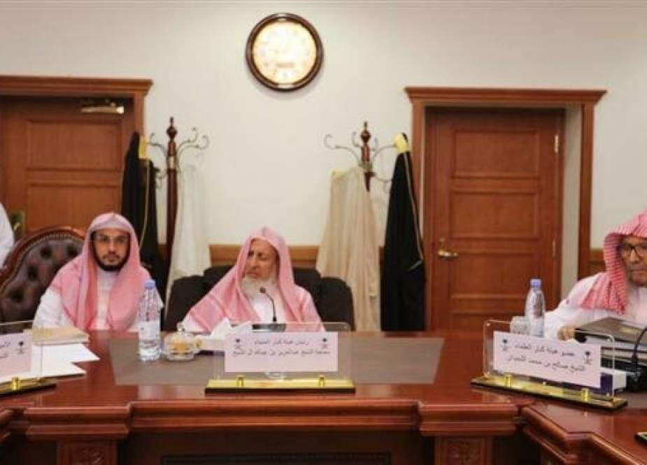 This file picture shows a view of Saudi Arabia’s Council of Senior Scholars in session.