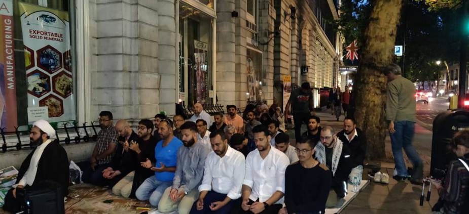 لندن میں شیخ زکزکی کی رہائی کیلئے احتجاج
