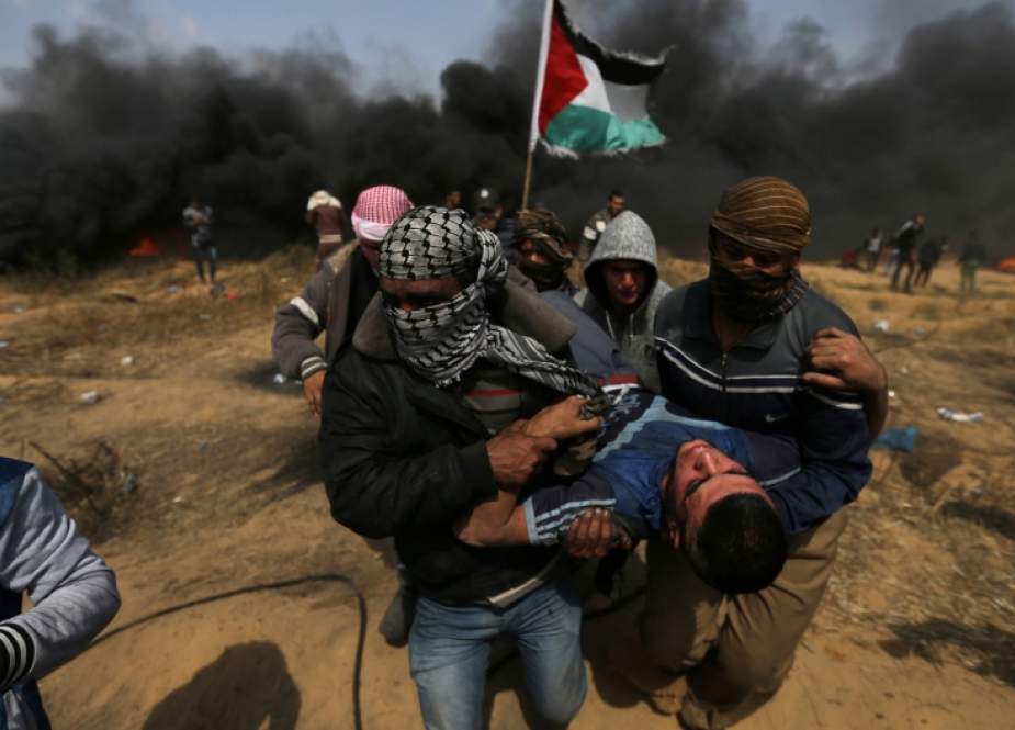 Israeli forces wound dozens of Gazan protesters