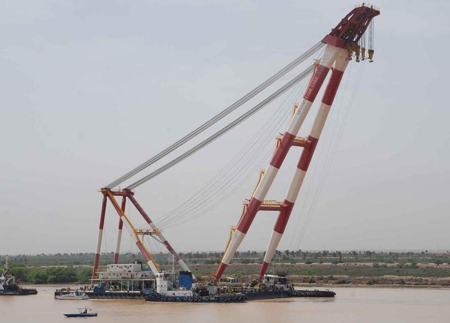Arvand Tide 1000, the Iranian crane vessel which has been released from a Kuwaiti port 10 months after it was “illegally” seized by authorities in the small emirate.