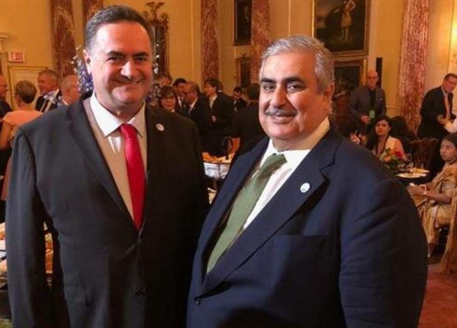 Foreign Minister Israel Katz and his Bahraini counterpart Sheikh Khalid bin Ahmed Al Khalifah.jpg