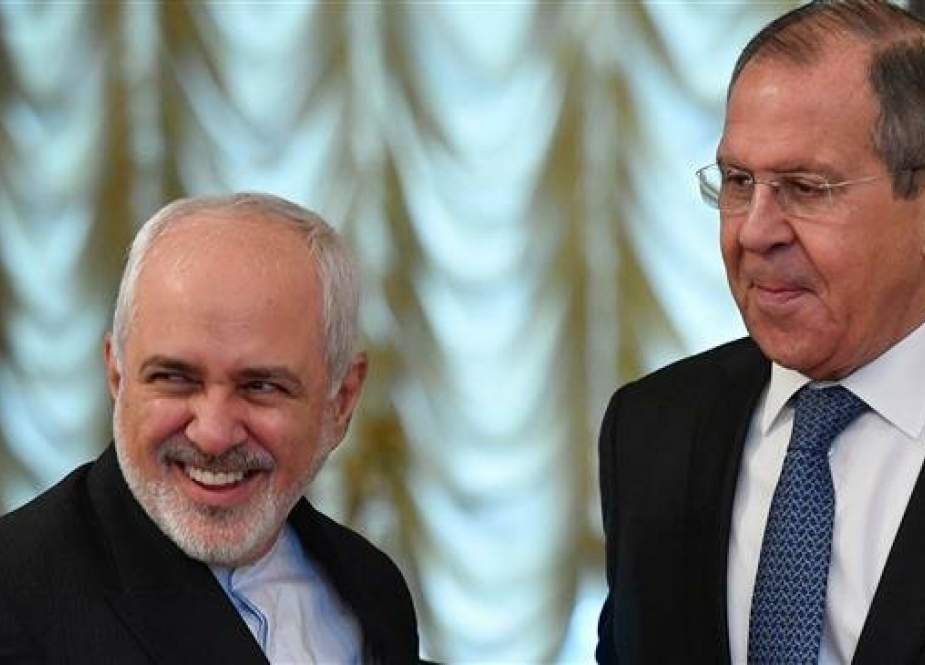 Russian Foreign Minister Sergei Lavrov and his Iranian counterpart Mohammad Javad Zarif in Moscow.jpg