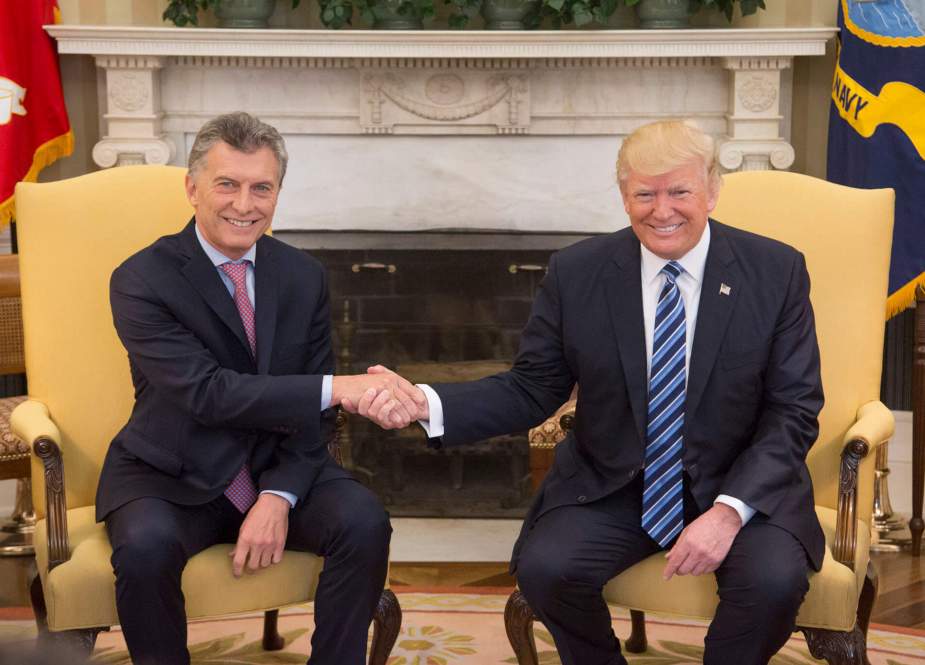 Argentine President Mauricio Macri and the US President Donald Trump
