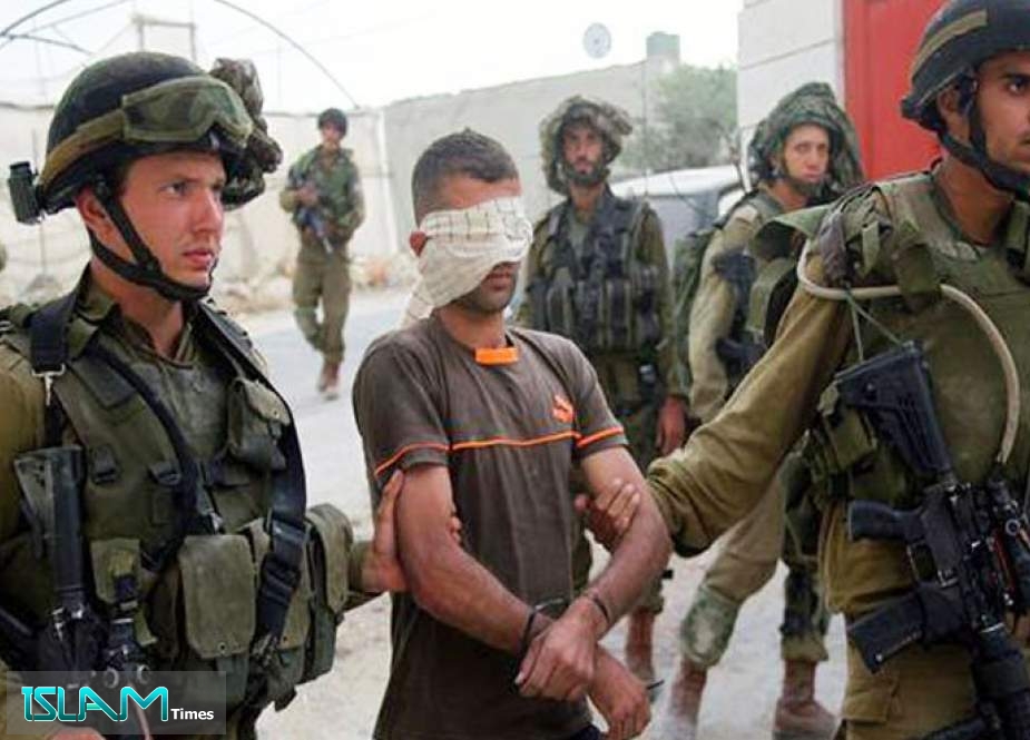 اعتقال تسعة فلسطينيين في الضفة