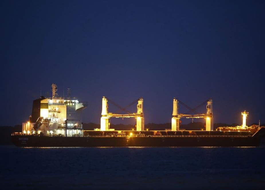 Kapal Iran Bavand berlabuh di pelabuhan Paranagua, pada 19 Juli. ( AFP via Getty Images)