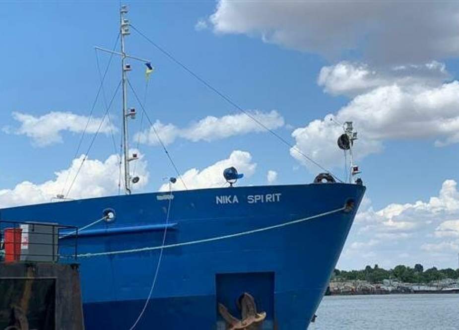 Russian vessel seized by Ukraine in the southern Ukrainian region of Odessa