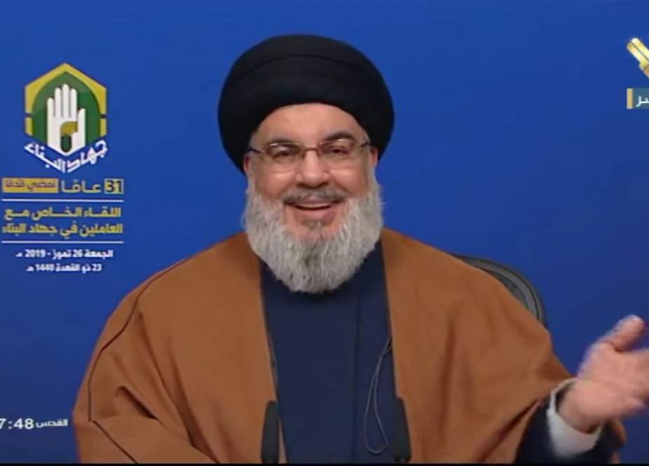 Hezbollah Secretary General Sayyed Hasan Nasrallah on anniversary of Jihad Al-Binaa establishment.jpeg