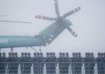 Soldiers stand on deck of the ambitious transport dock Yimen Shan of the Chinese People