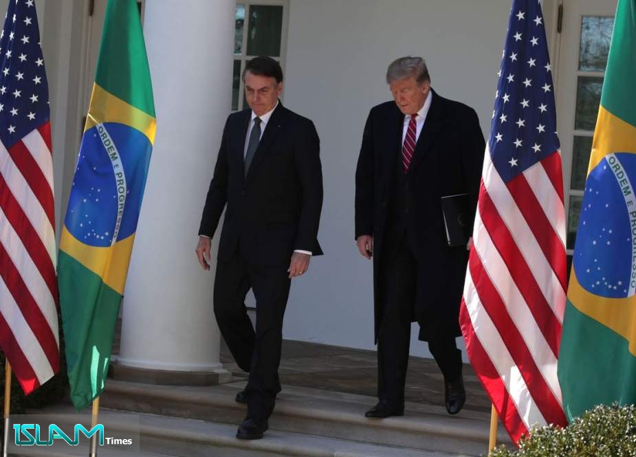 Brazil’s President Jair Bolsonaro meets with US President Donald Trump