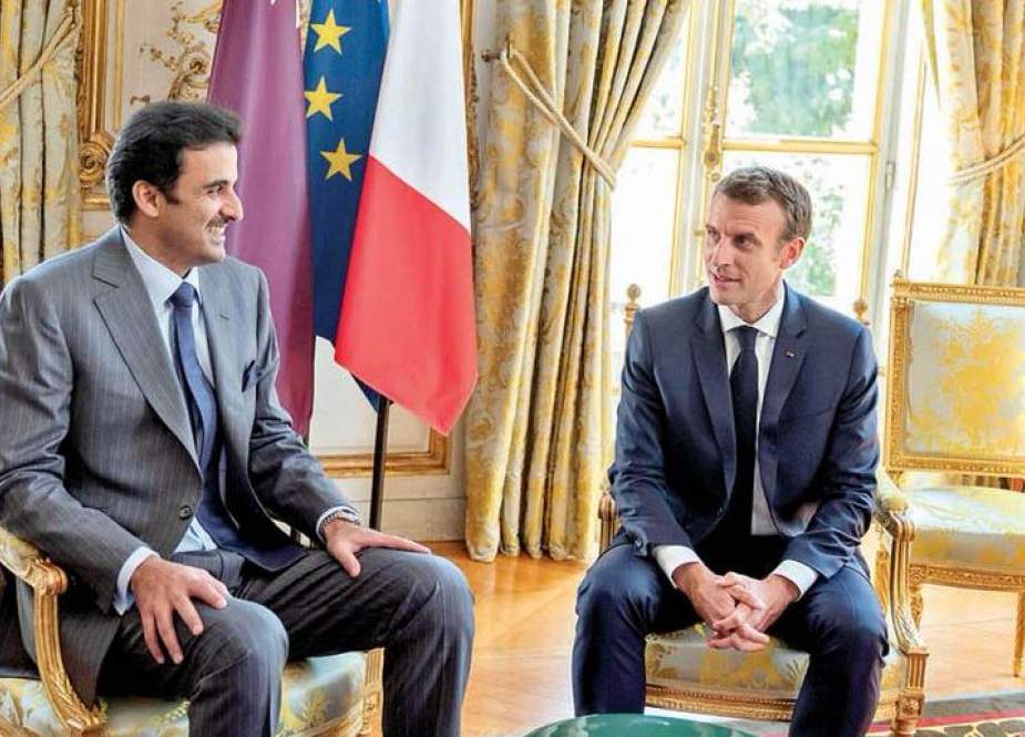 گفتگوی تلفنی امیر قطر و رئیس جمهوری فرانسه
