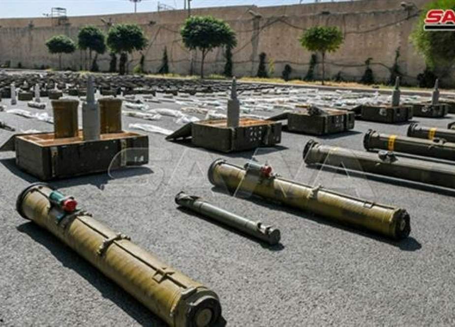 Weapons and ammunition seized by Syrian government forces.jpg