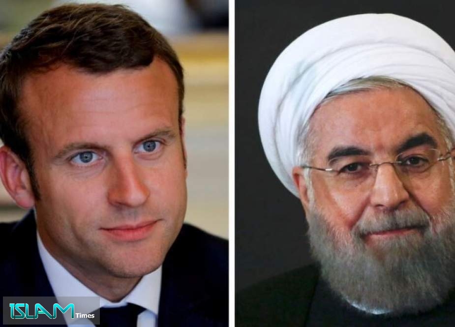 Iranian President Hassan Rouhani  and French President Emmanuel Macron.