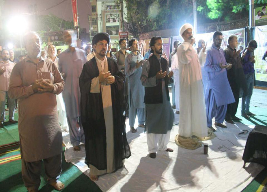 کراچی میں ایم ڈبلیو ایم کے تحت علامہ عارف حسین الحسینی کی برسی پر دعائیہ اجتماع و مجلس ترحیم