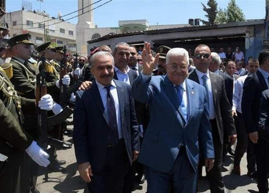 Palestinian President Mahmoud Abbas visits the Jalazone refugee camp near Ramallah.jpg