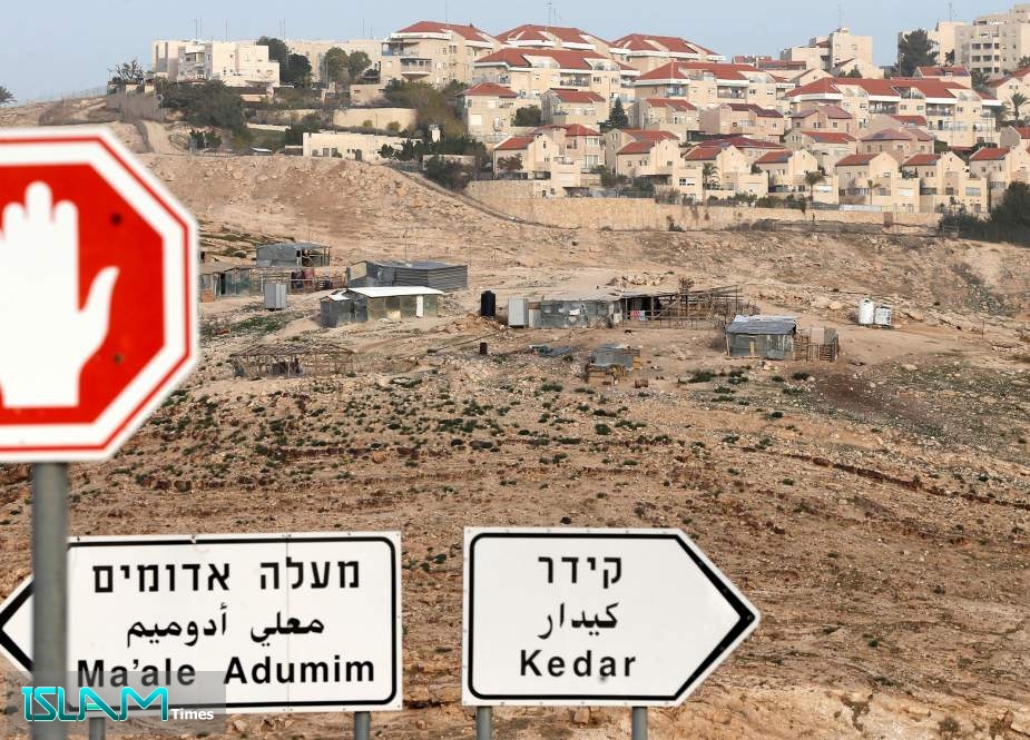 This picture taken on August 6, 2019 shows the Israeli settlement of Ma