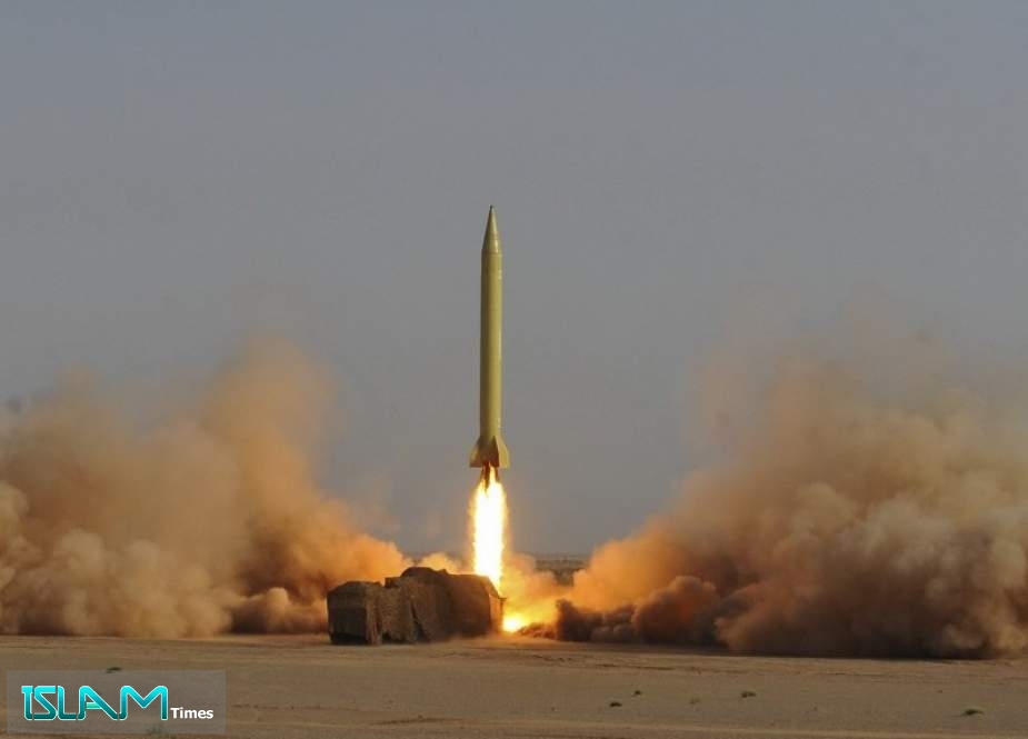 The undated photo shows an Iranian Shahab-3 missile being launched during military exercises outside the city of Qom.