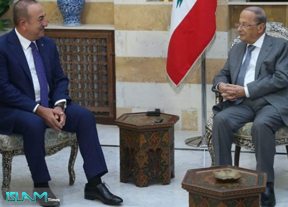 تفاصيل لقاء وزير الخارجية التركي والرئيس اللبناني