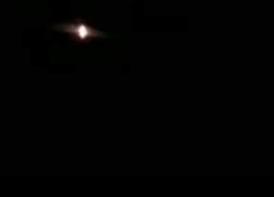 Missiles being intercepted in skies above the capital Damascus..jpg