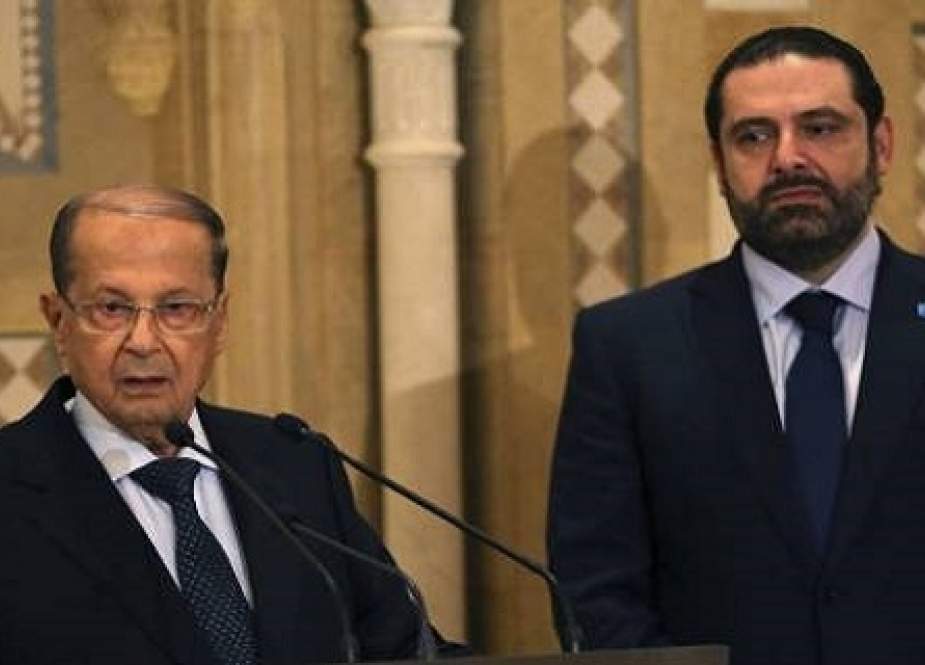 Lebanese President Michel Aoun and Premier Saad Hariri.jpg