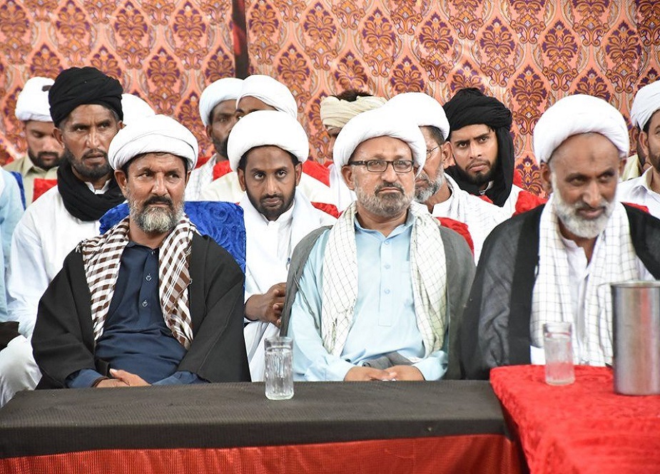 شیخوپورہ، ایم ڈبلیو ایم کے زیرہاہتمام علماء، ذاکرین اور بانیان عزاداری کے نمائندہ اجلاس کی تصاویر