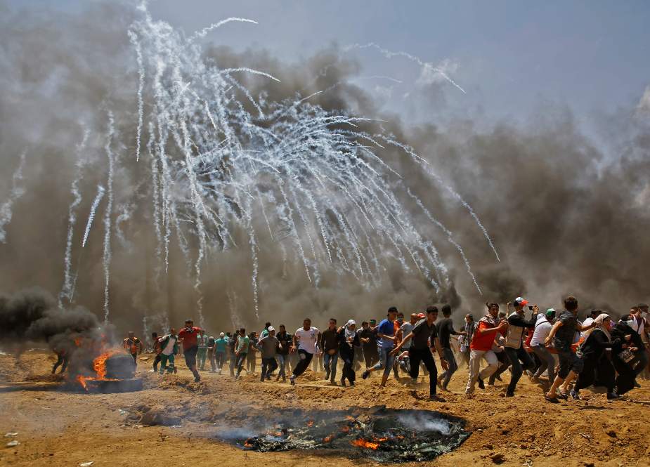 Israeli forces using different kinds of force against Palestinians along Gaza border.jpg