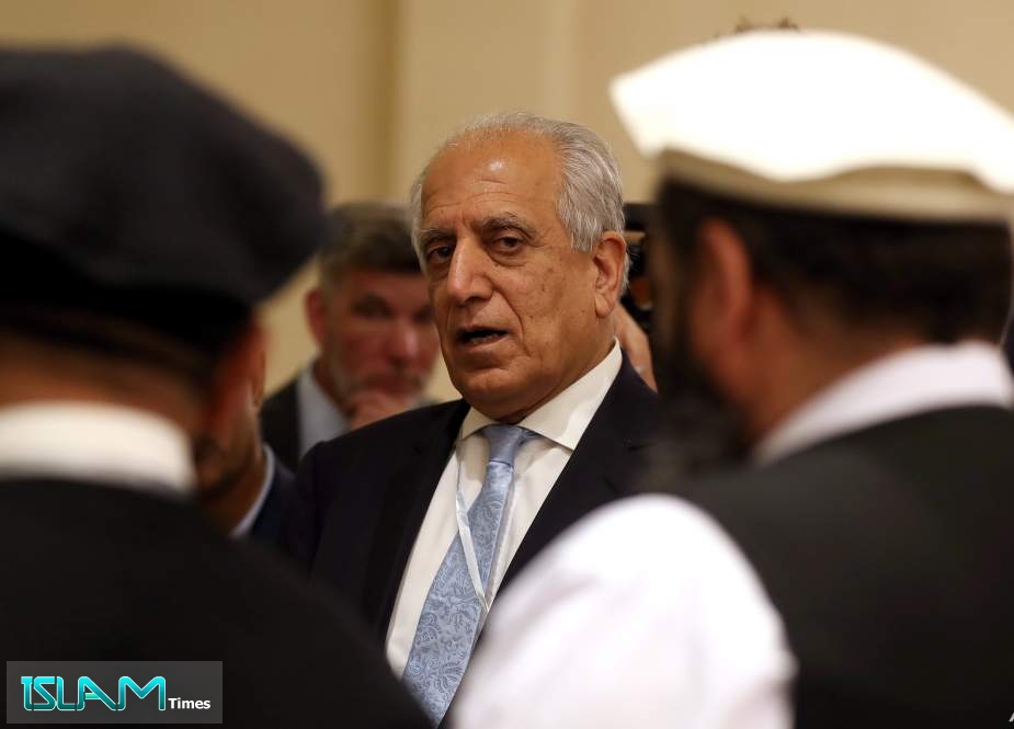 US Special Representative for Afghanistan Reconciliation Zalmay Khalilzad attends the Intra Afghan Dialogue talks in the Qatari capital Doha