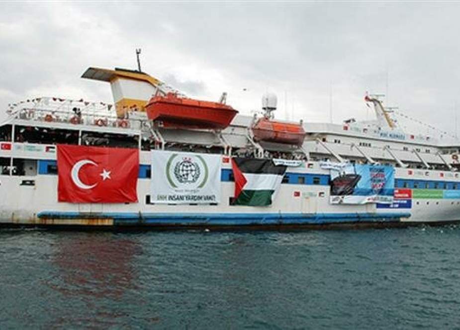 Turkish ship Mavi Marmara taking part in the Freedom Flotilla.jpg