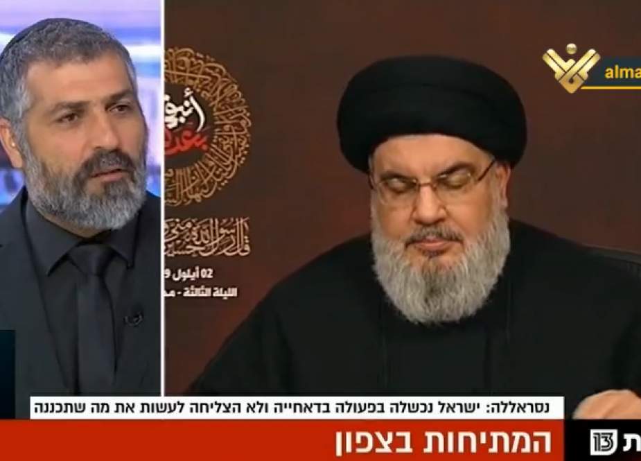 Zionist media outlets tackled the latest speech Hezbollah Secretary General Sayyed Hasan Nasrallah.png