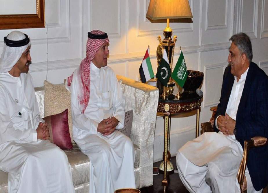 آرمی چیف سے سعودی اور اماراتی وزرائے خارجہ کی ملاقات
