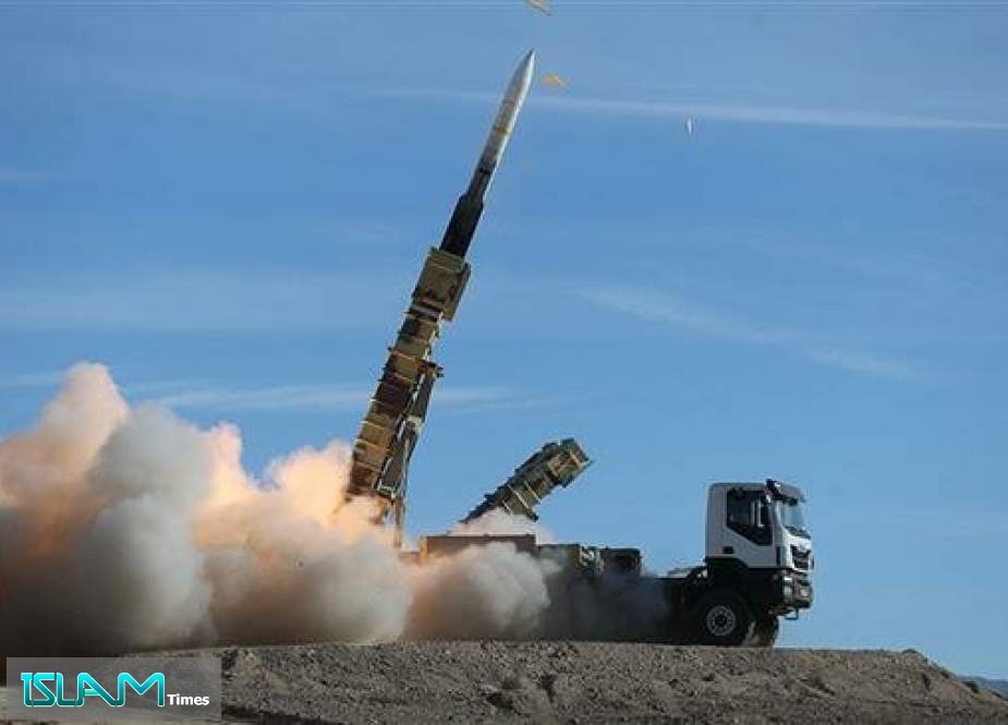 In this photo provided on November 5, 2018 by the Iranian Army, a Sayyad 2 missile is fired by the Talash air defense system during drills in an undisclosed location in Iran.