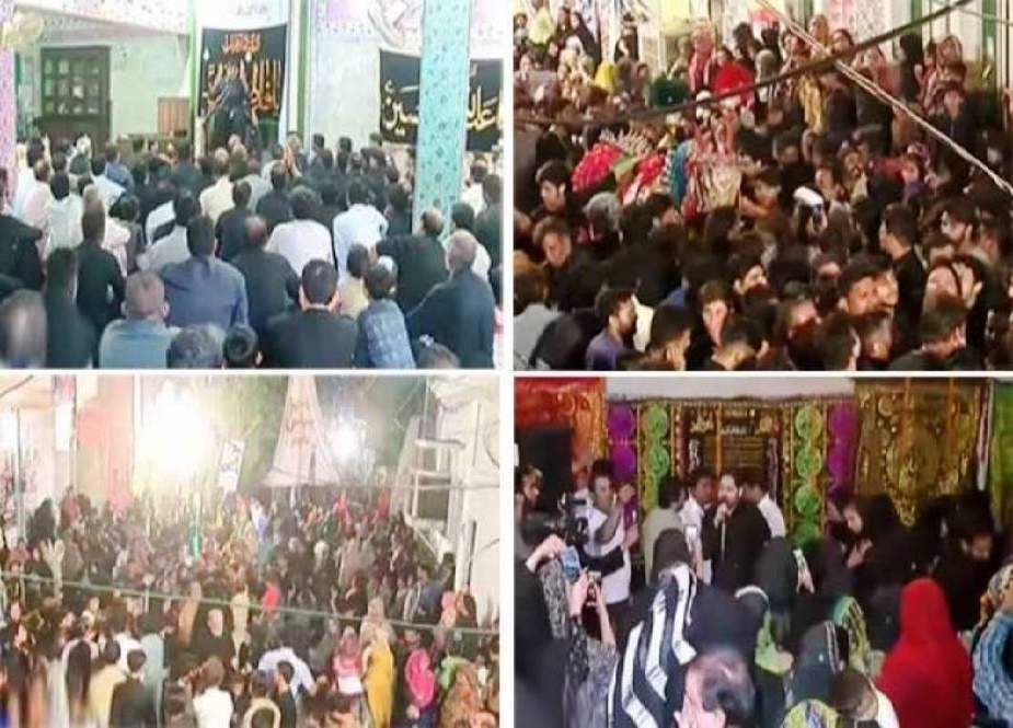 لاہور، 8 محرم الحرام کی مناسبت سے مجالس اور جلوسوں کا انعقاد، ہزاروں عزداروں کی شرکت