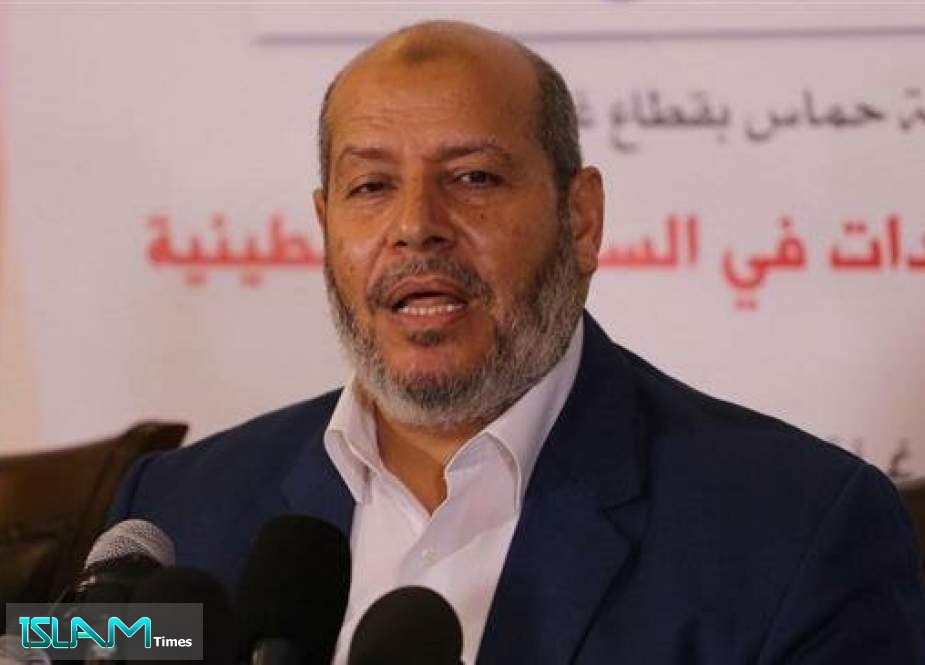Khalil al-Hayya, a member of the political bureau of the Palestinian Hamas resistance movement
