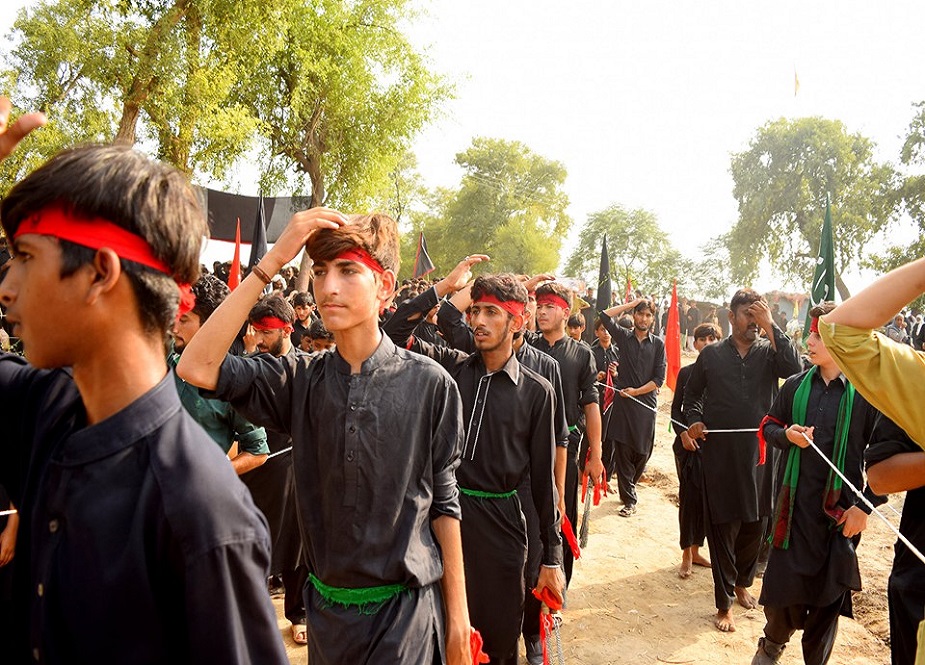 رجوعہ سادات، جامعہ بعثت کے طلاب کے ماتمی دستے کی تصاویر