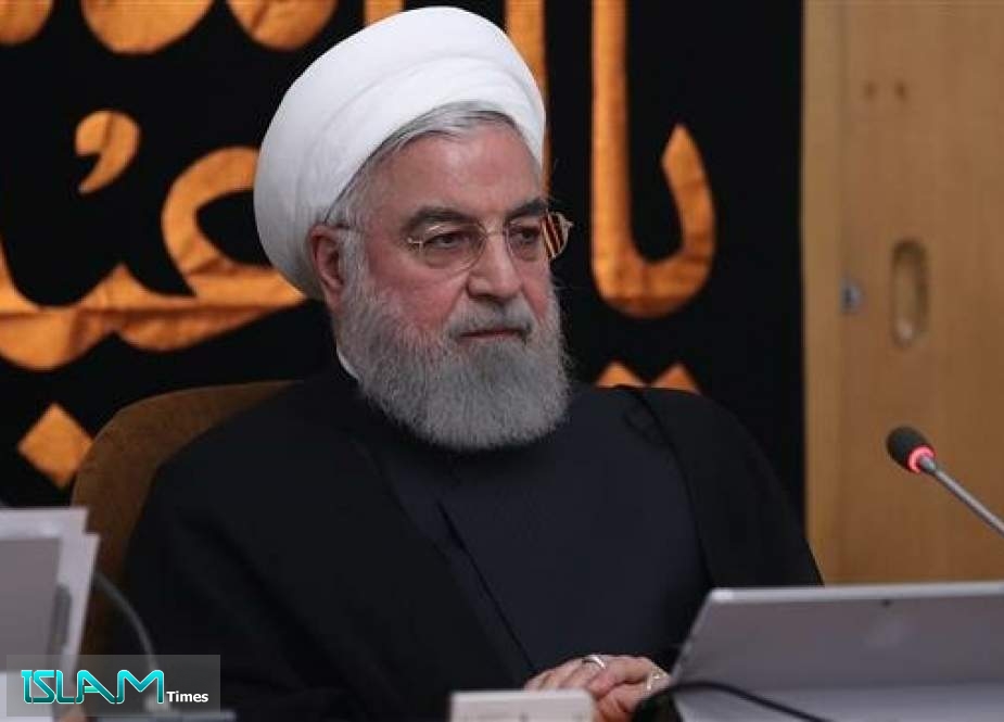 Iranian President Hassan Rouhani is seen during a cabinet meeting in Tehran on September 11, 2019