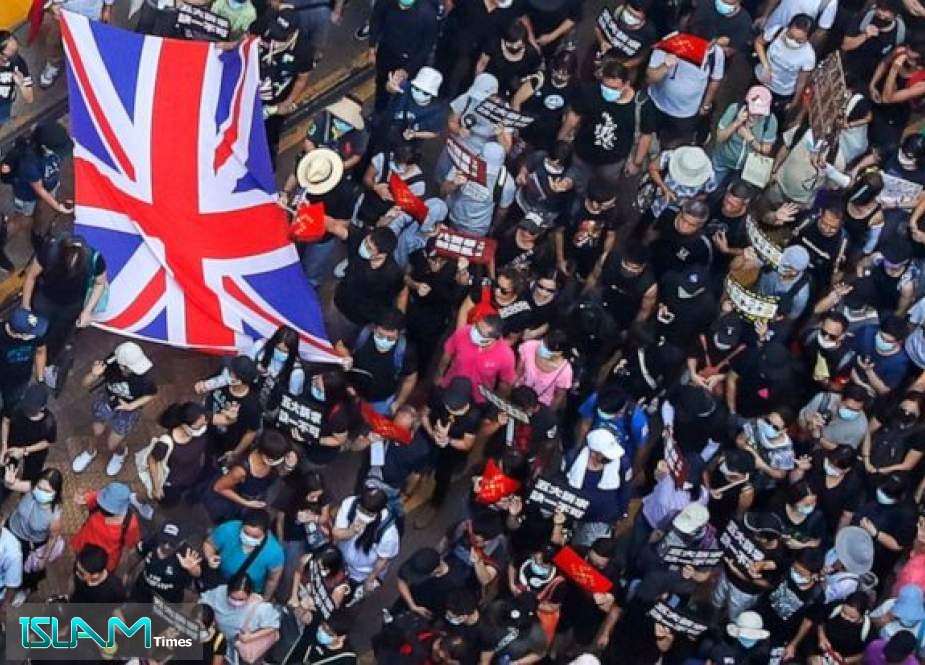 Protesters in Hong Kong unrest gather at British consulate, demand intervention