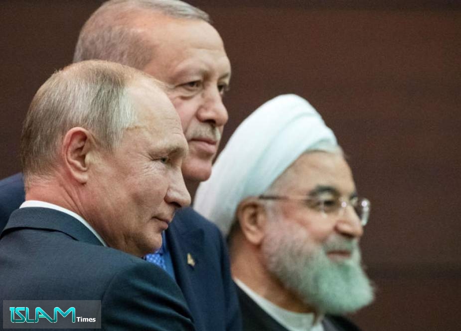 Russian President Vladimir Putin meets with Iranian President Hassan Rouhani in the Turkish capital, Ankara