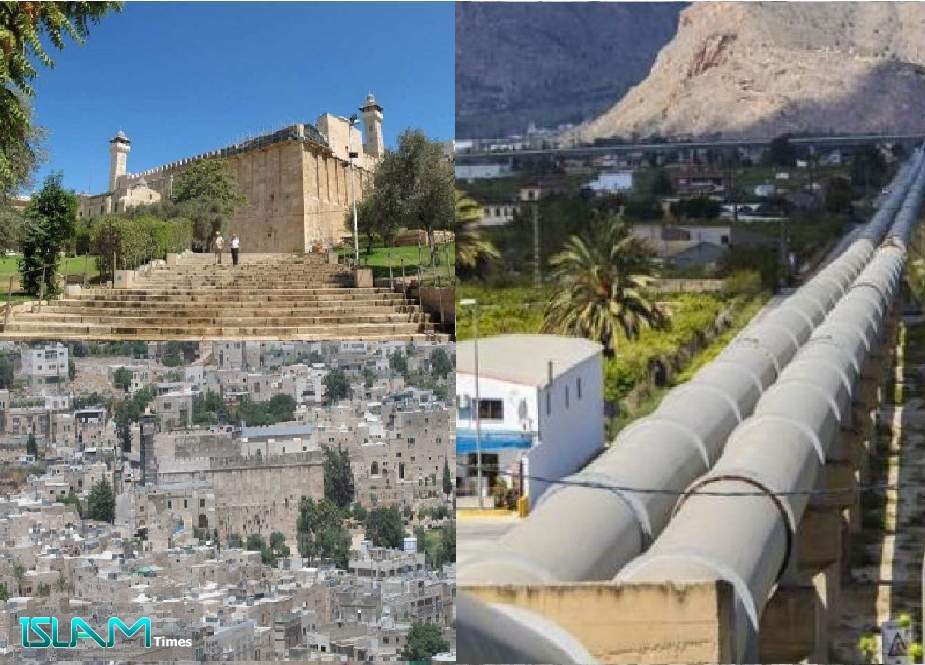 غاصب صیہونی رژیم اسرائیل نے فلسطینی شہر "الخلیل" کے اہم علاقوں کا پانی بند کر دیا