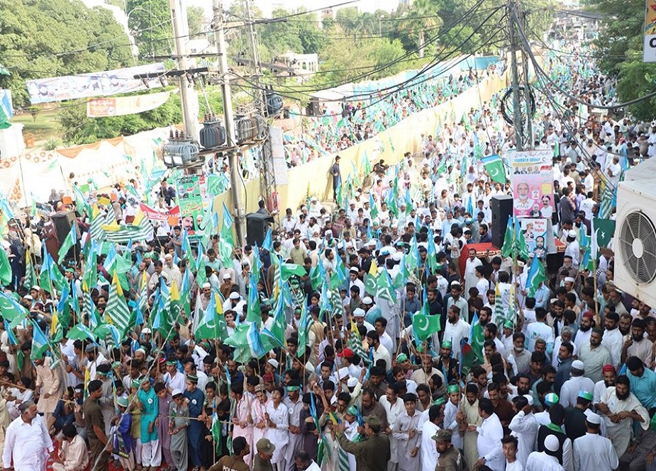 سرگودہا، جماعت اسلامی کے زیراہتمام منعقد ہونیوالے کشمیر بچاؤ عوامی مارچ کی تصاویر