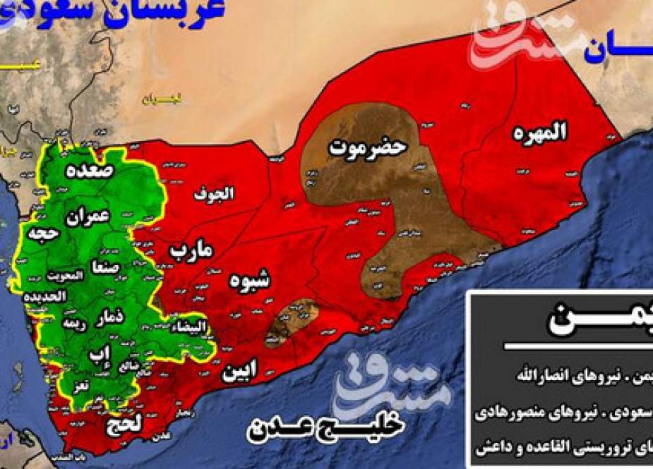 تازه‌ترین تحولات میدانی استان الجوف یمن/ تار و مار شدن مزدوران رژیم سعودی+ نقشه