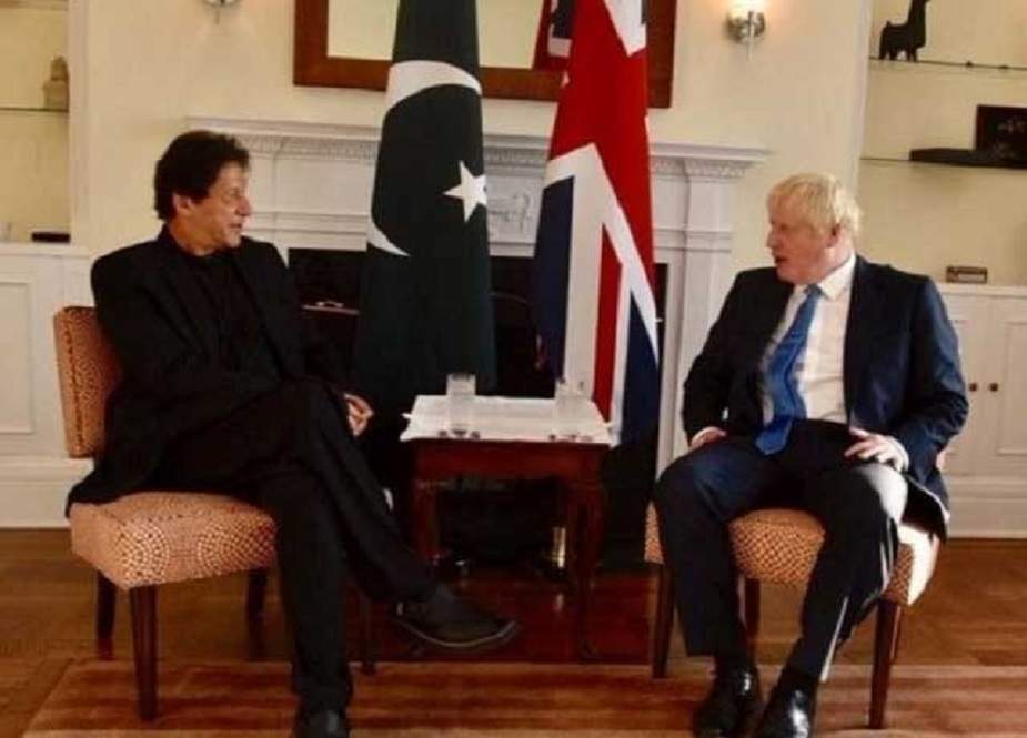 وزیراعظم عمران خان کی برطانوی ہم منصب سے ملاقات
