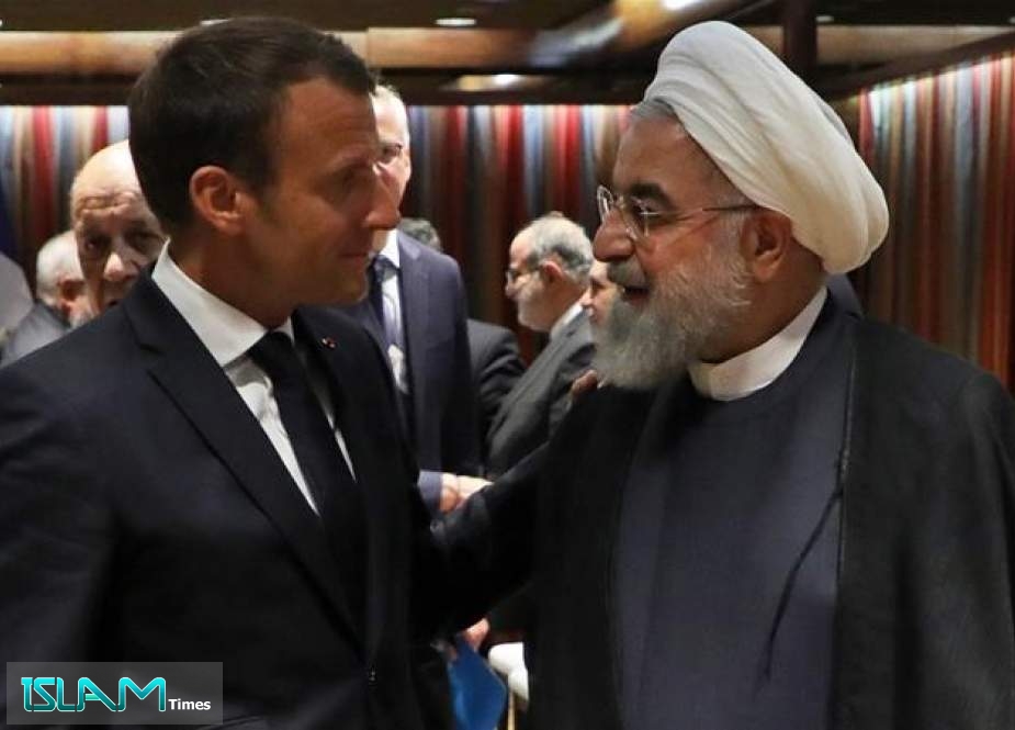 French President Emmanuel Macron and Iranian President Hassan Rouhani